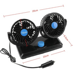 VENTILADOR DOBLE PARA AUTO: Viaja sin calor 🌬️