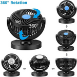 VENTILADOR DOBLE PARA AUTO: Viaja sin calor 🌬️