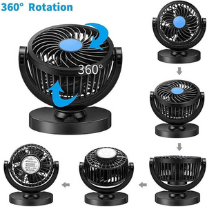 VENTILADOR DOBLE PARA AUTO: Viaja sin calor 🌬️