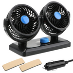 VENTILADOR DOBLE PARA AUTO: Viaja sin calor 🌬️