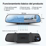 Cámara espejo retrovisor HD