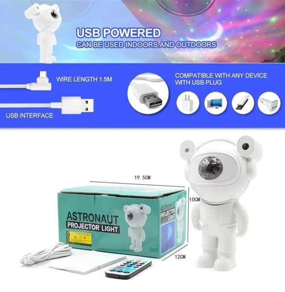 Lámpara Proyector Astronauta Led