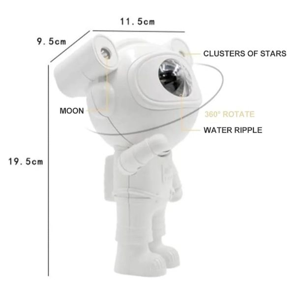 Lámpara Proyector Astronauta Led