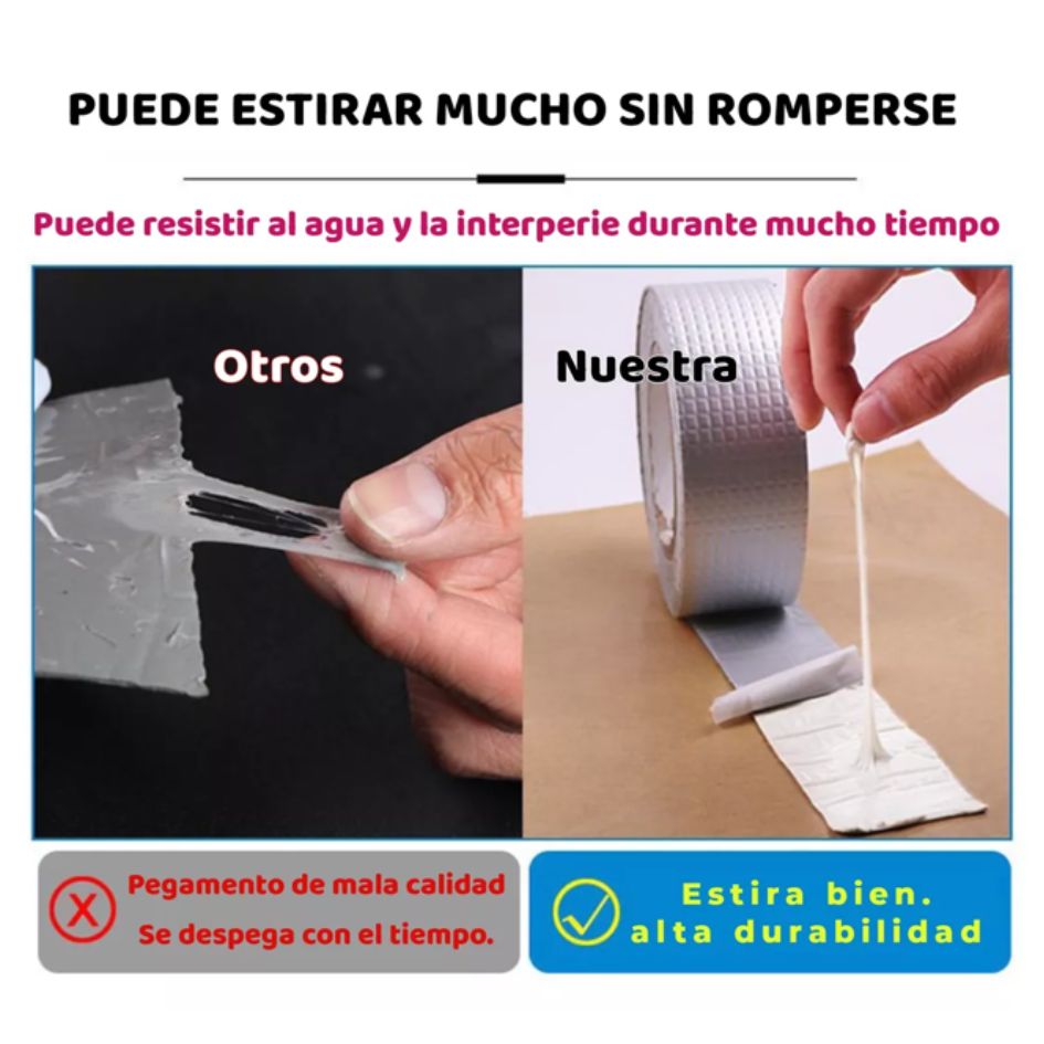 Cinta impermeable para fugas