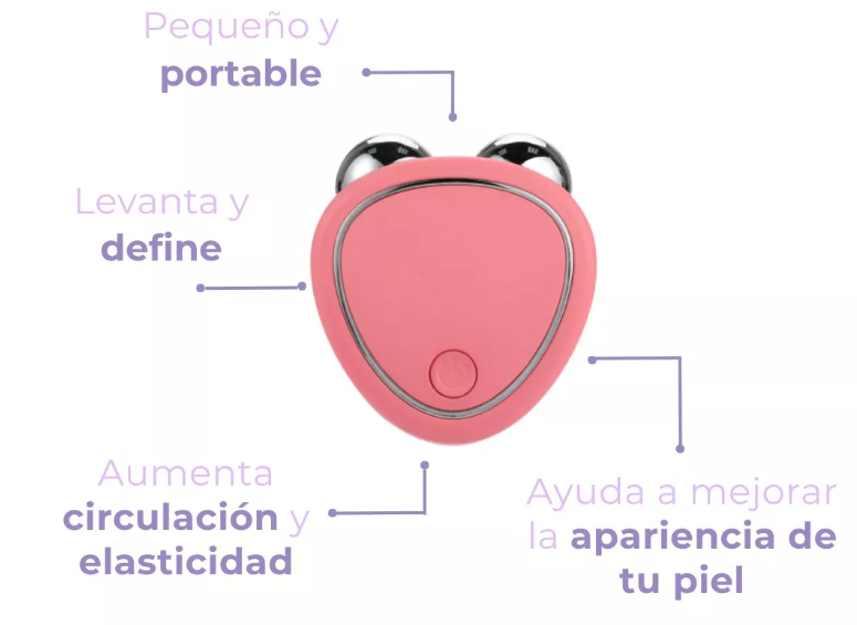 Mini masajeador microcorriente facial