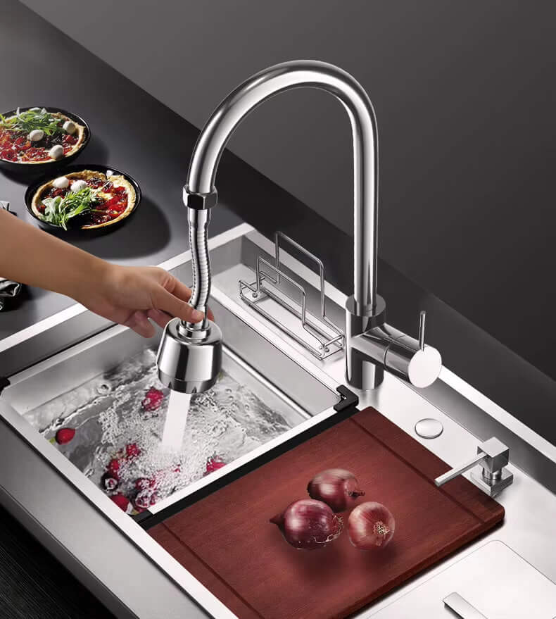 Grifo Giratorio 360° + Extensor ¡El accesorio que tu fregadero necesita! 🚿