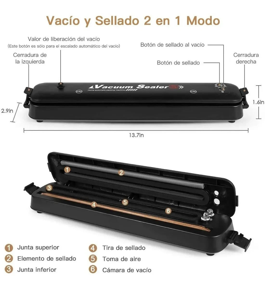 Selladora al vacío automática
