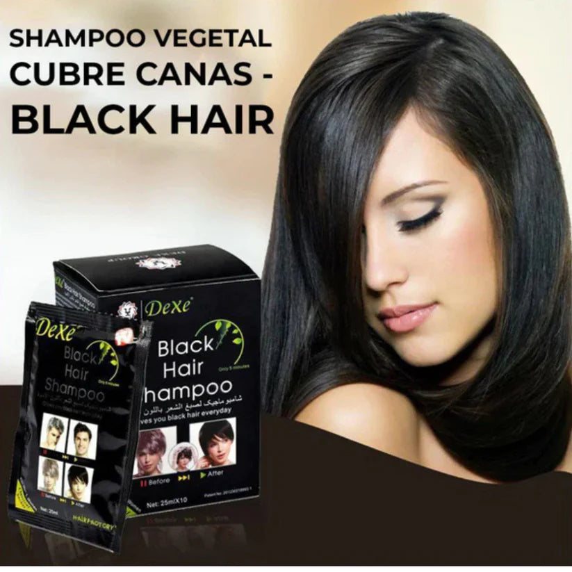 Shampoo cubre canas negro