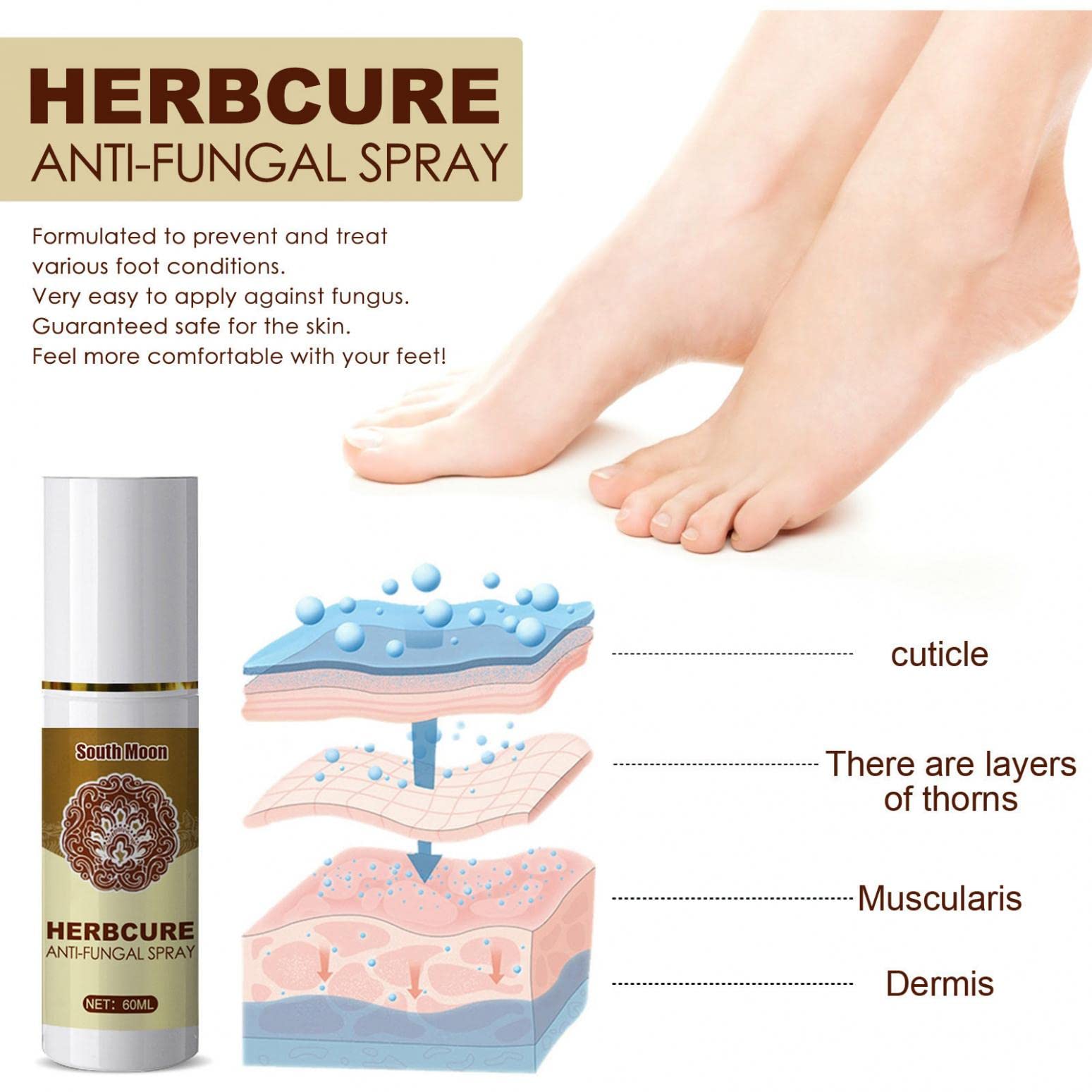 Herb Cure Spray Anti Hongos